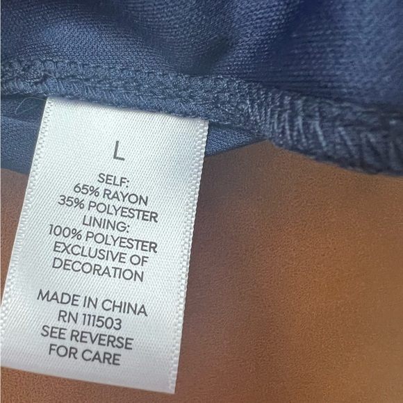 WESTPORT Women's Navy Blue Sleeveless Maxi Shift Dress Embellishes Sequins Sz L - Picture 10 of 12